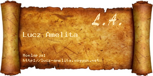 Lucz Amelita névjegykártya