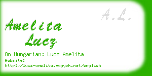 amelita lucz business card